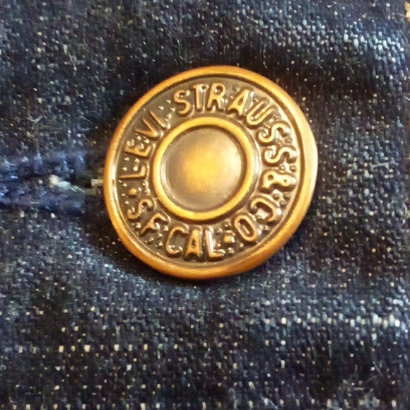 Levi Strauss dark blue denim Jacket size Small TTS like new EUC 36" chest - Picture 5 of 10